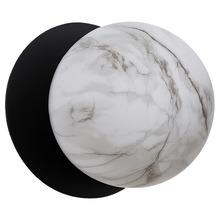 Lassie Marble Opal Glass Warm White LED Outdoor Wall Light